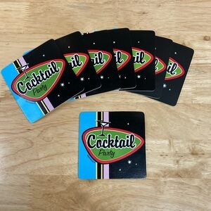 Retro Space Age Cocktail Party Coasters Set of 8